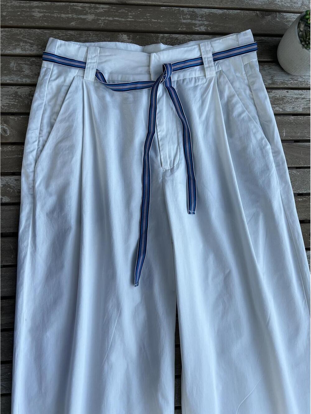 Free People Buckle Back Stripe Trousers - Picture 7 of 9